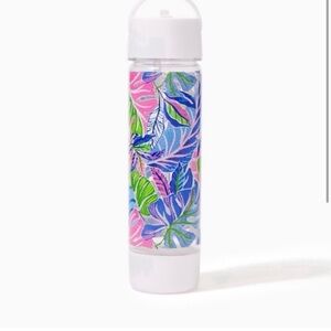 NEW Water Bottle gym beach pool beleaf in yourself Lilly Pulitzer travel workout
